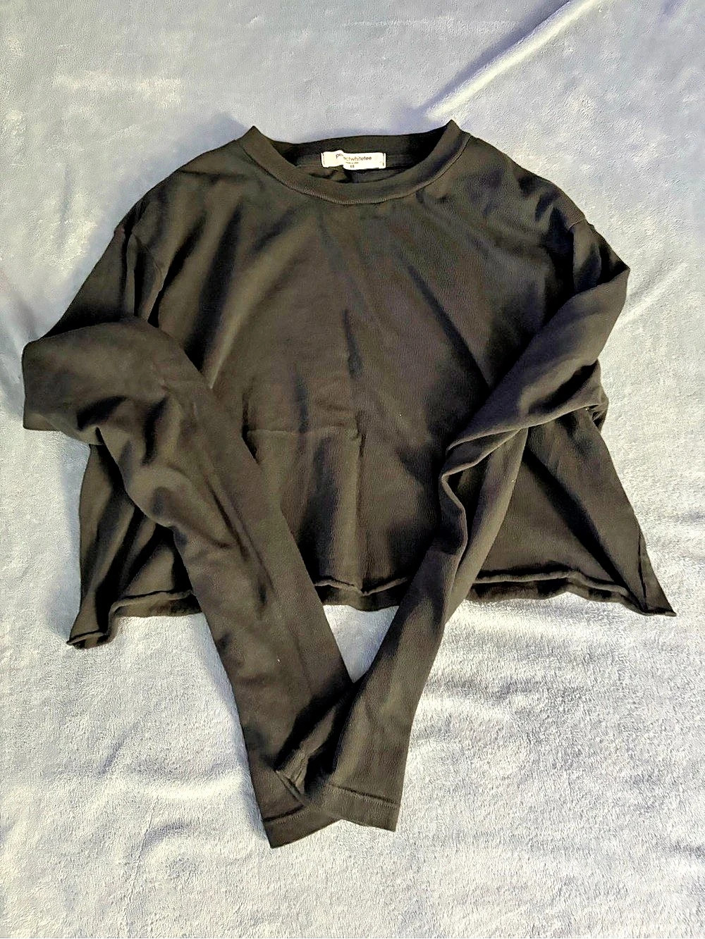 Perfectwhitetee Jamie Long Sleeve Tee Black/Gray XS